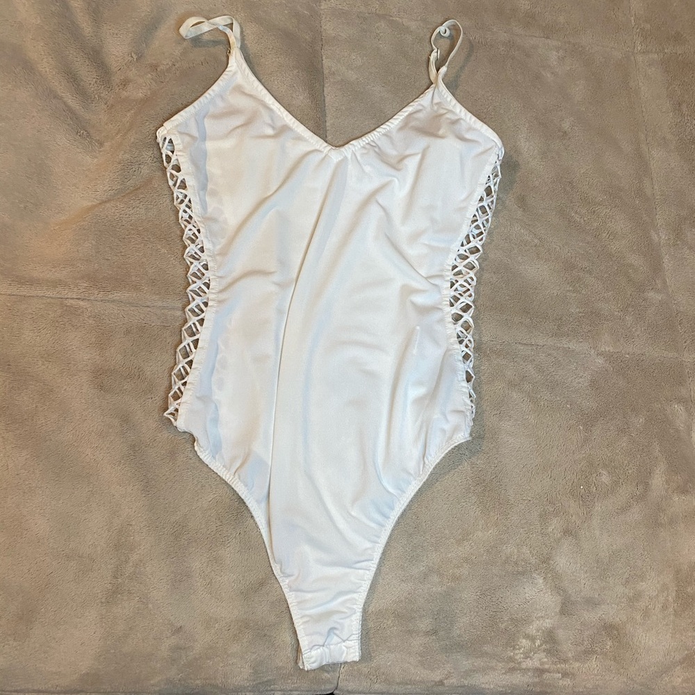 Wild Honey Bodysuit with hole detailing down side